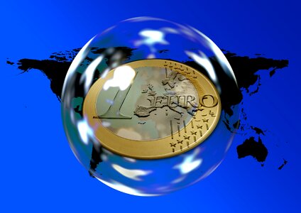 World global soap bubble