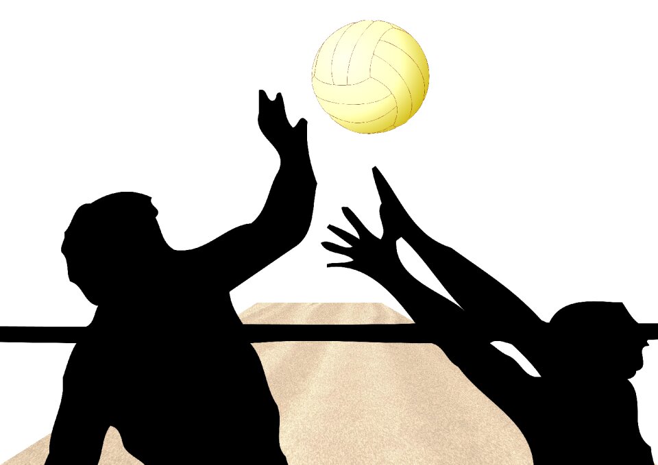 Silhouettes players movement