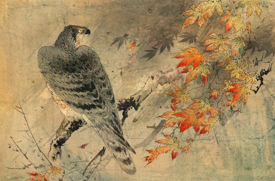 Watercolor painting old fashioned
