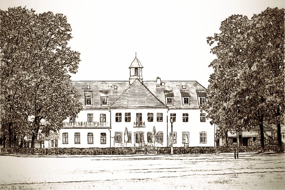 Sketch architecture building