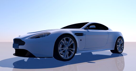 Sports car white room auto