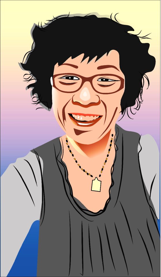 Portrait lady flat
