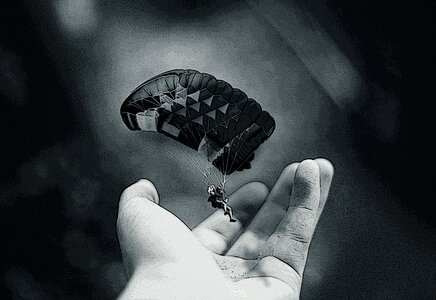 Wallpaper processing paratroopers