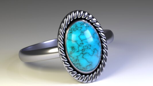 Silver jewelry infect gem