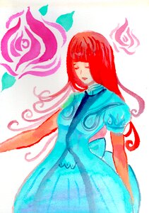 Fantasy magic woman