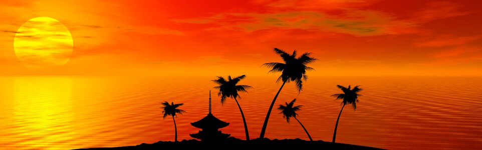 Beach sunset tropical beach sunset beach