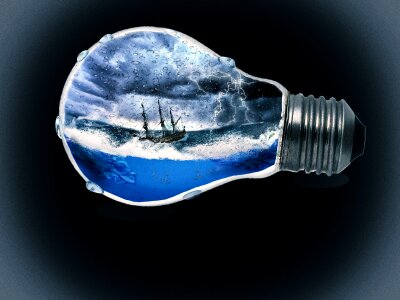 Boat sea mood