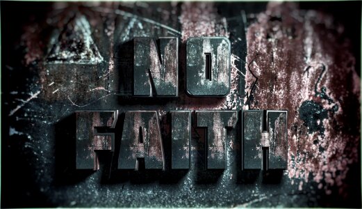 Rust not of faith words