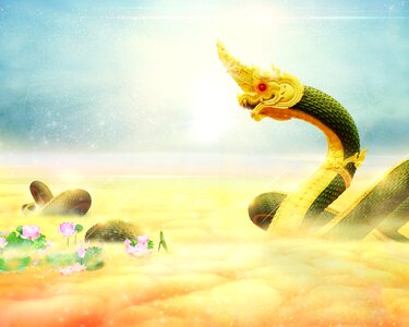 Art fantasy พญานาค