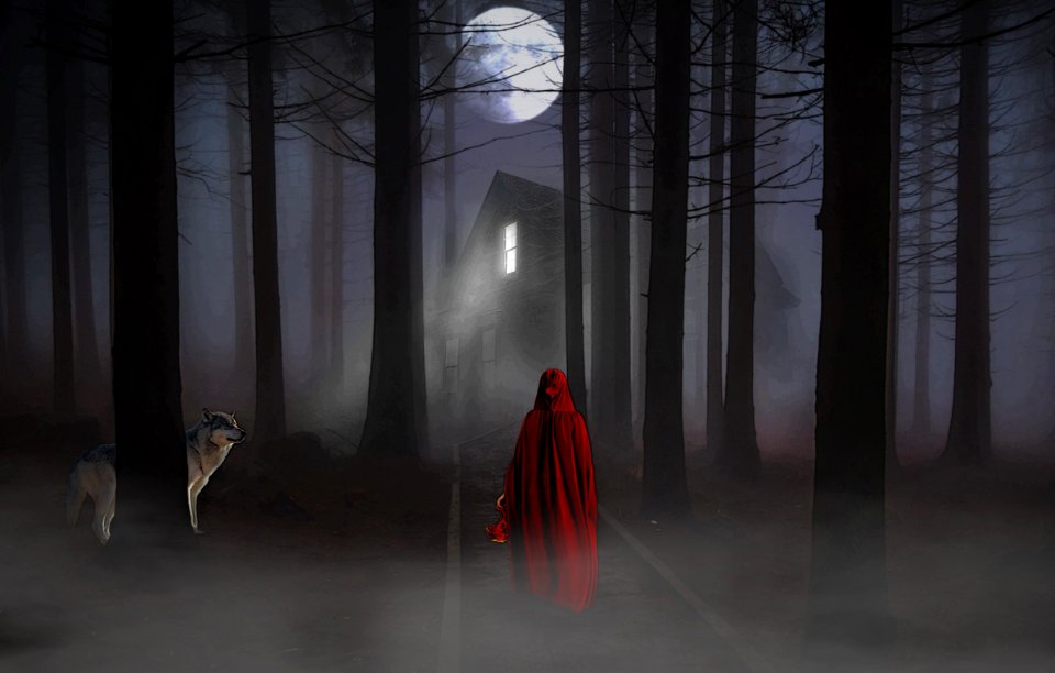 Wolf imagination fairy tale