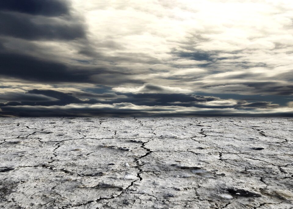 Drought ground cloudiness