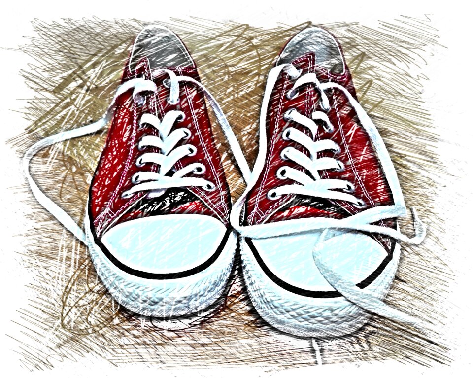 Colorful sports shoes Free illustrations