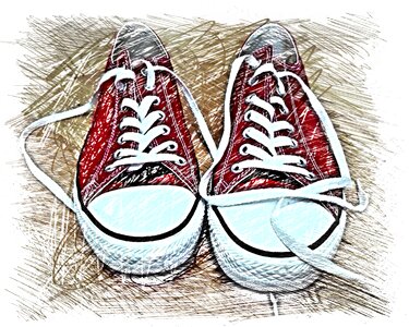 Colorful sports shoes Free illustrations