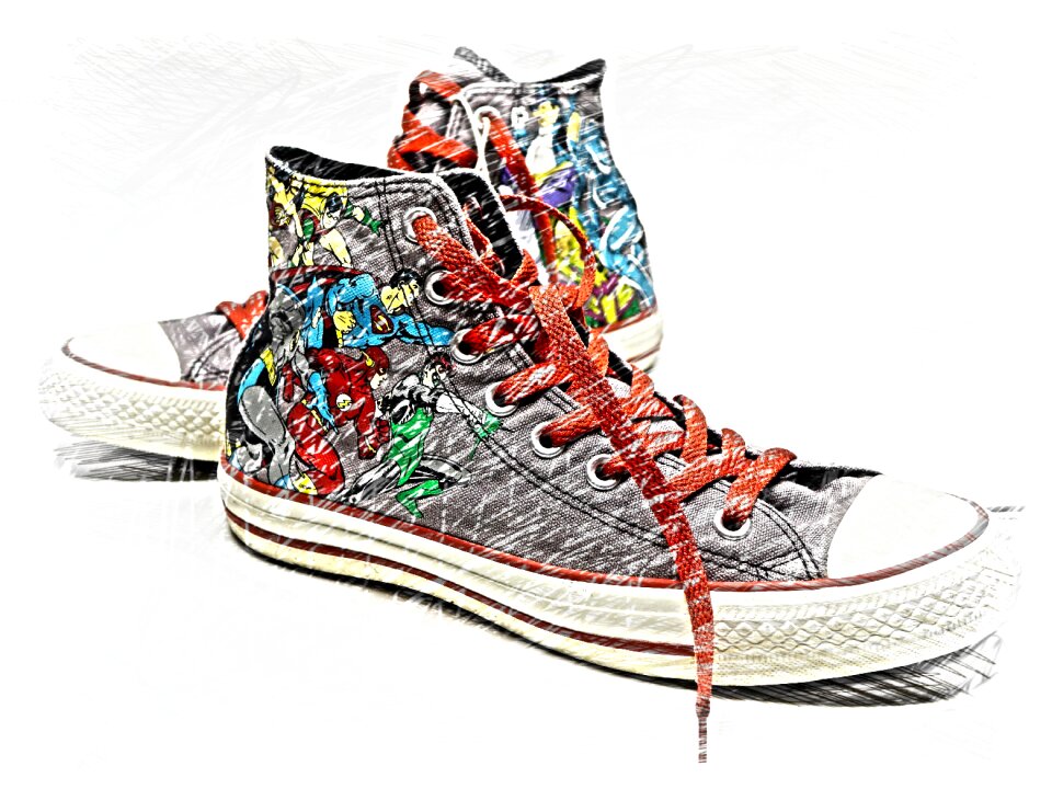 Colorful sports shoes Free illustrations