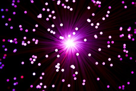 Points light source color rays