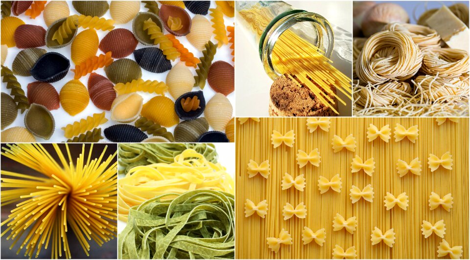Food collage dinner
