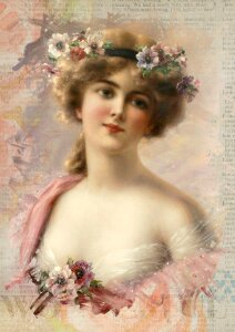 Collage hair romantic