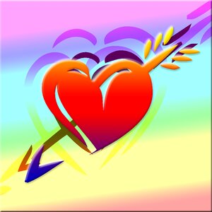 Valentine's day arrow Free illustrations