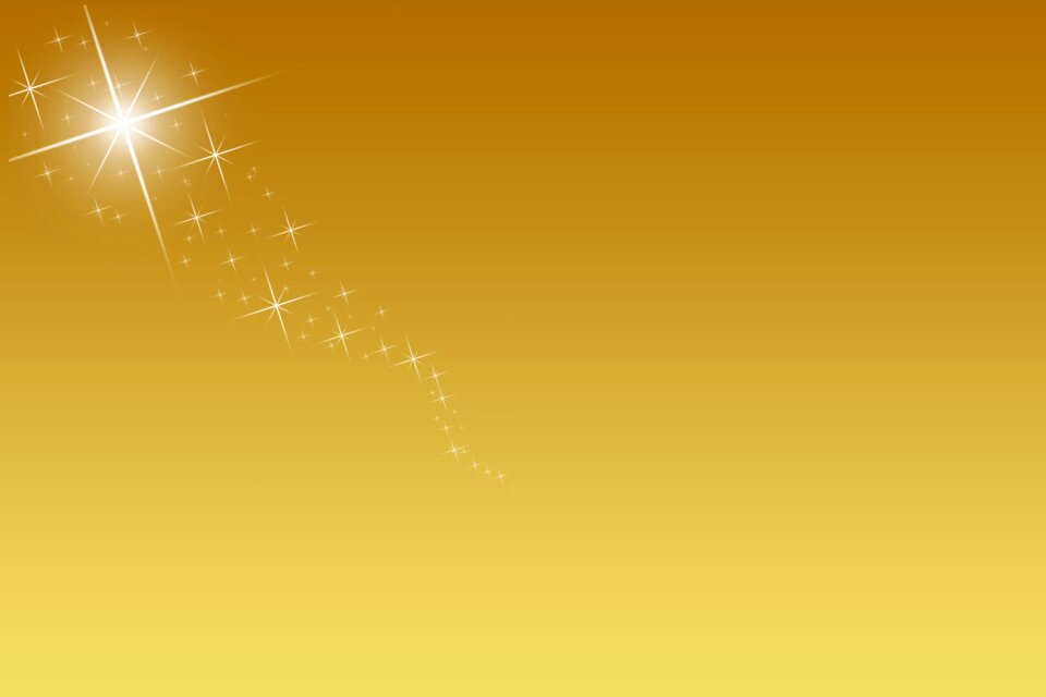 Gold star sparkle