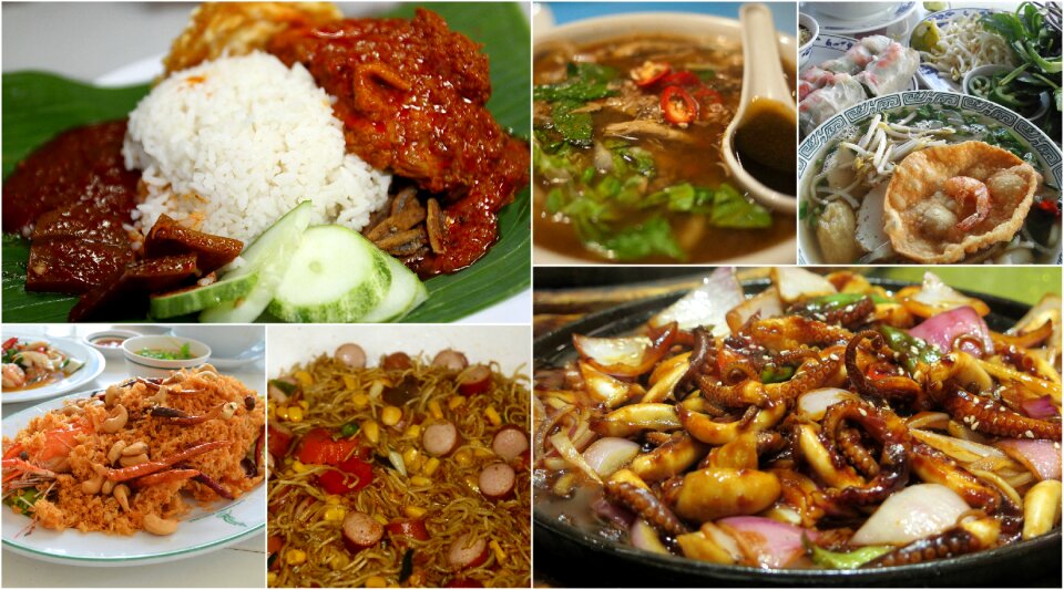 Food asia collage