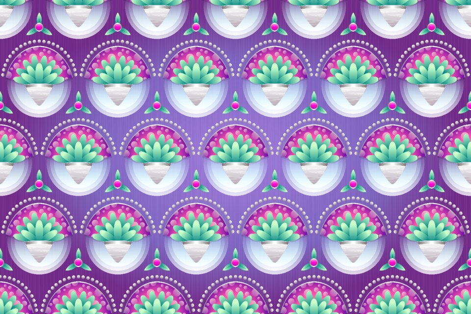 Purple petal green