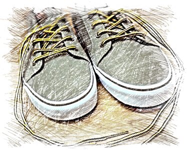 Colorful sports shoes Free illustrations