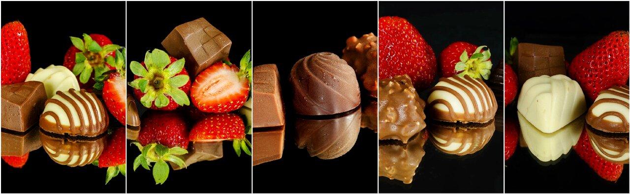 Photo collage food dessert