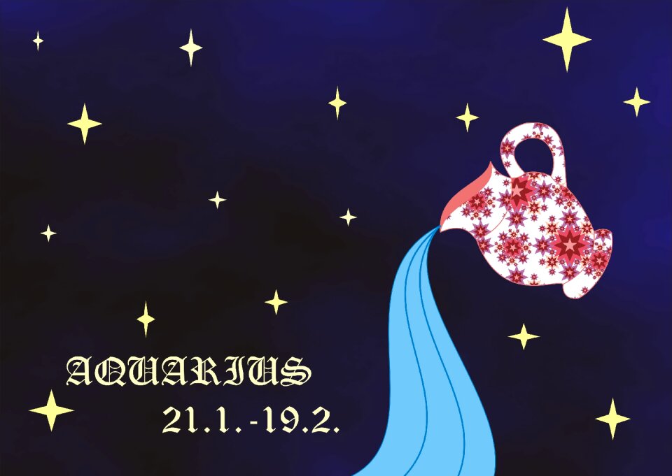 Sign of the zodiac aquarius Free illustrations