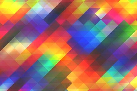 Geometric blurs colorful