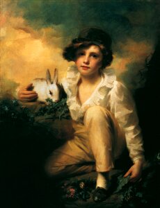 Rabbit outside art
