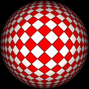 Red white abstract