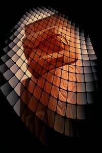 Digital art grid mystic