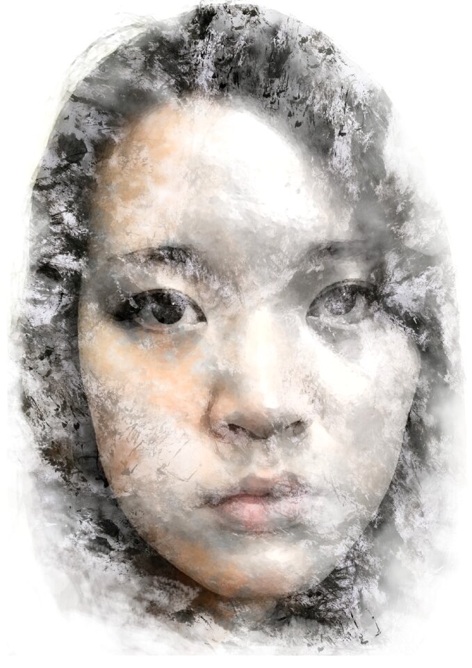 Head woman face