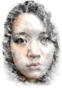 Head woman face