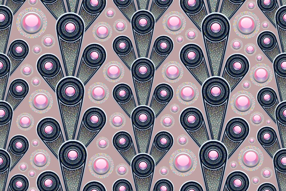 Grey pink circle