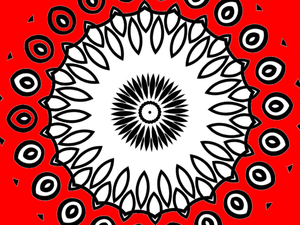Red black white