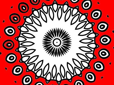 Red black white
