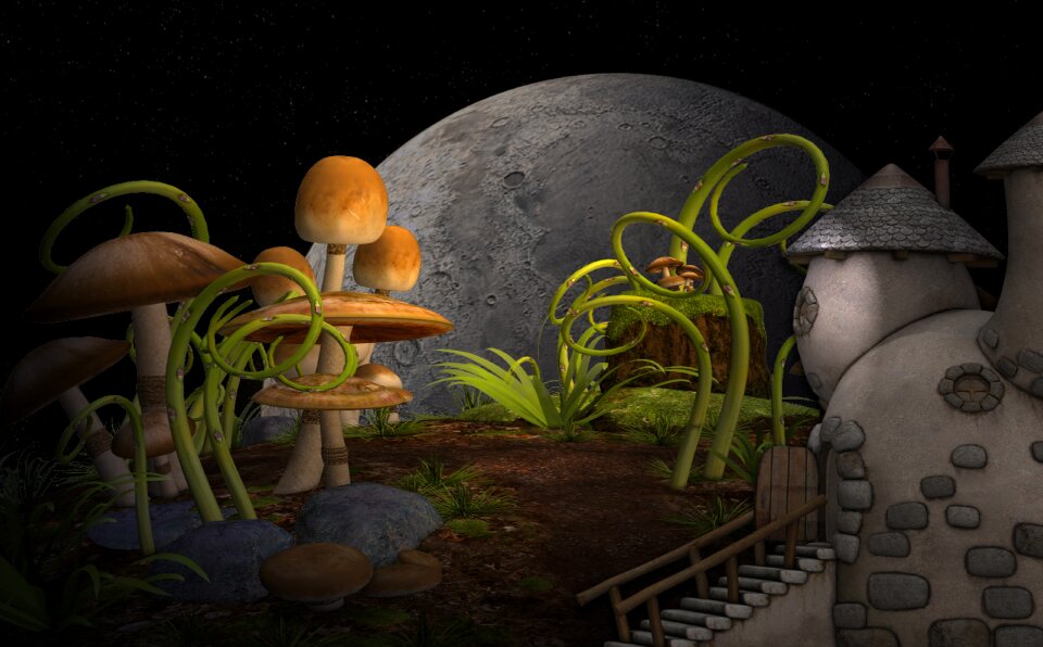 Garden mythical world miraculously