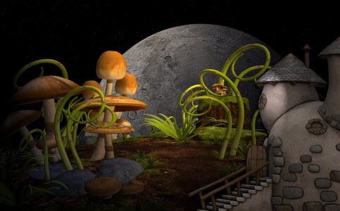 Garden mythical world miraculously