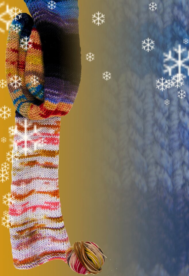 Colorful hand labor scarf