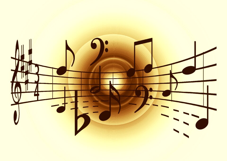 Concert musician notenblatt