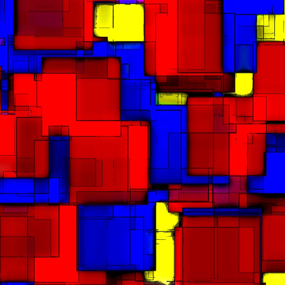 Art red blue