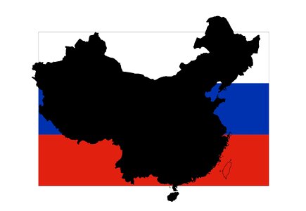 Flag red outline