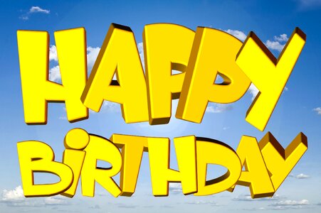 Happy greeting card light
