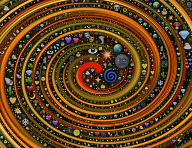 Cyclone motion spiral