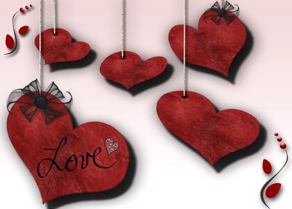 Hearts embellishment love
