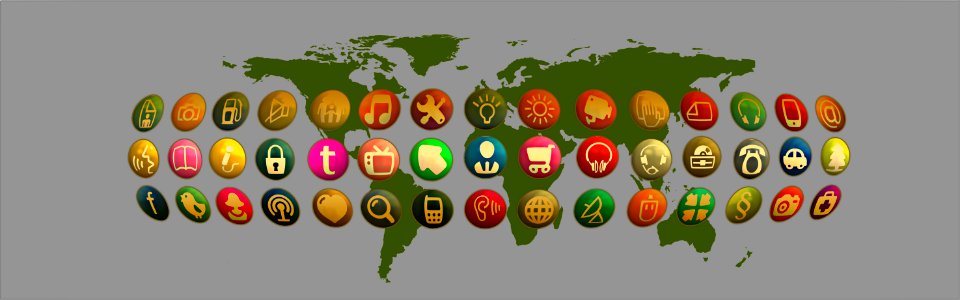 Continents structure internet
