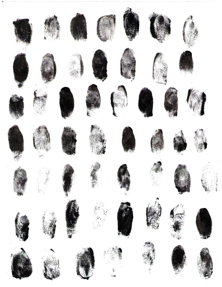 Painting black and white pattern