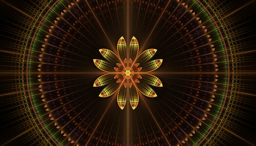 Abstract pattern fractal art