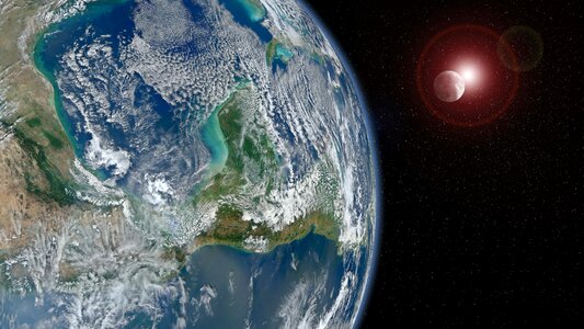Earth moon orbit